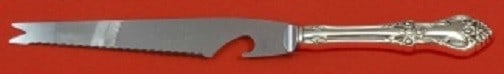Oneida Afterglow Sterling Silver Bar Knife 9 1/8 Custom Made: Oneida Afterglow Sterling Silver Bar Knife 9 1/8 Custom Made This exquisite Afterglow bar knife by Oneida showcases a beautiful design and exceptional craftsmanship. Crafted from sterling silver, it f