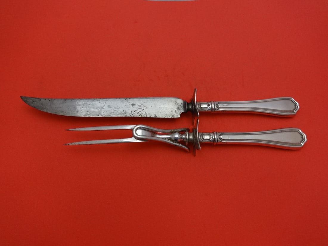 Reed and Barton Hepplewhite Sterling Silver Carving Set 2pc (1 of 1)