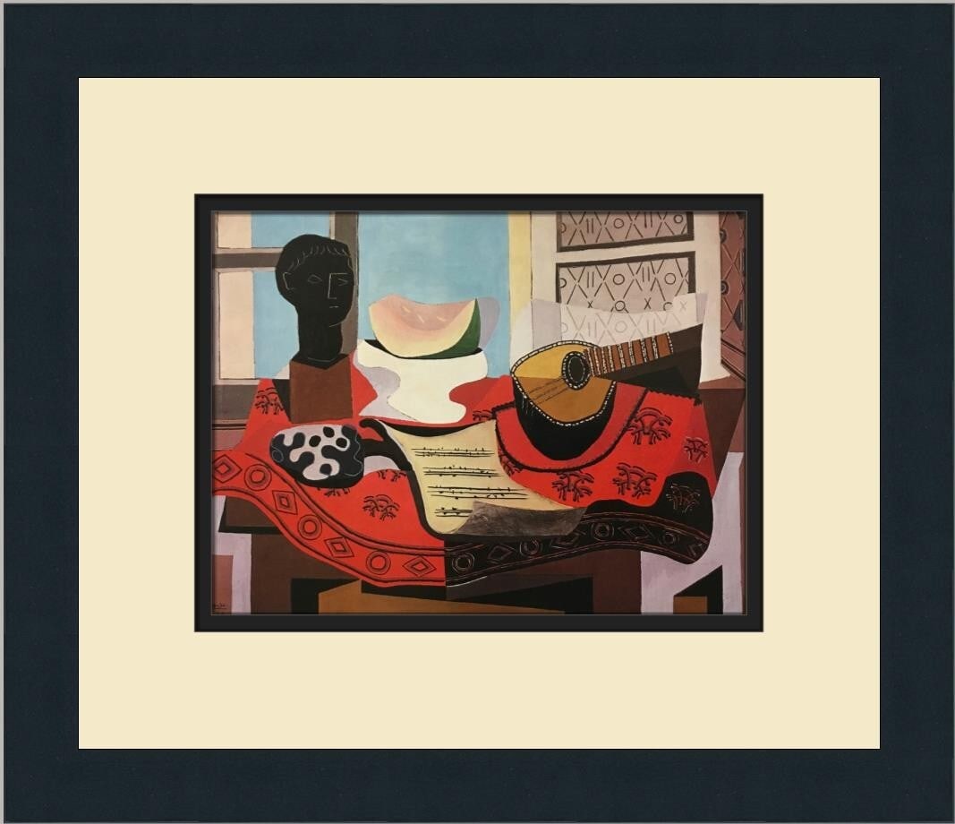 Pablo Picasso The Red Tablecloth Custom Framed Print 1993: Pablo Picasso The Red Tablecloth Custom Framed Print 1993 Enhance your art collection with this stunning custom framed print of Pablo Picasso's "The Red Tablecloth." This medium-sized artwork measures