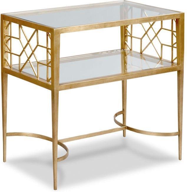 Woodbridge Verona Gold Leaf Side Table 27H 18W 27D (1 of 1)