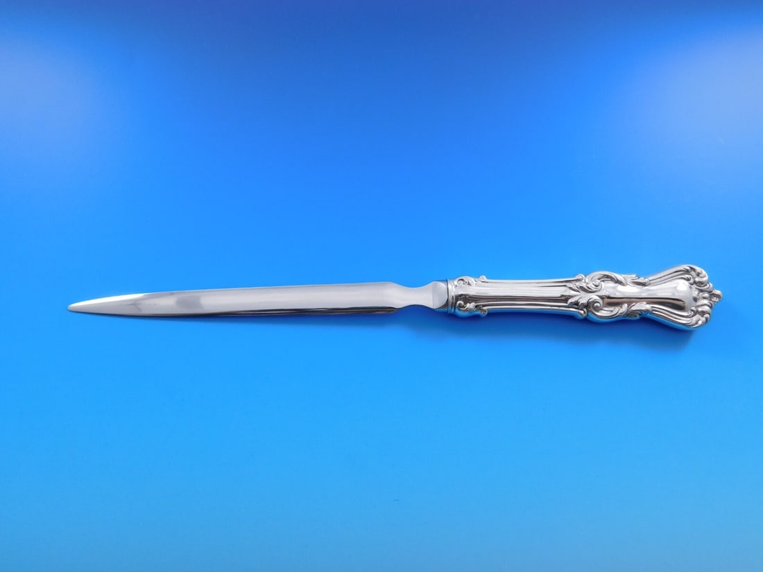 Reed and Barton Marlborough Sterling Silver Letter Opener Custom 9 1/4 Inch: Reed and Barton Marlborough Sterling Silver Letter Opener Custom 9 1/4 Inch Enhance your correspondence with the Marlborough Sterling Silver Letter Opener by Reed and Barton. This elegant piece featur