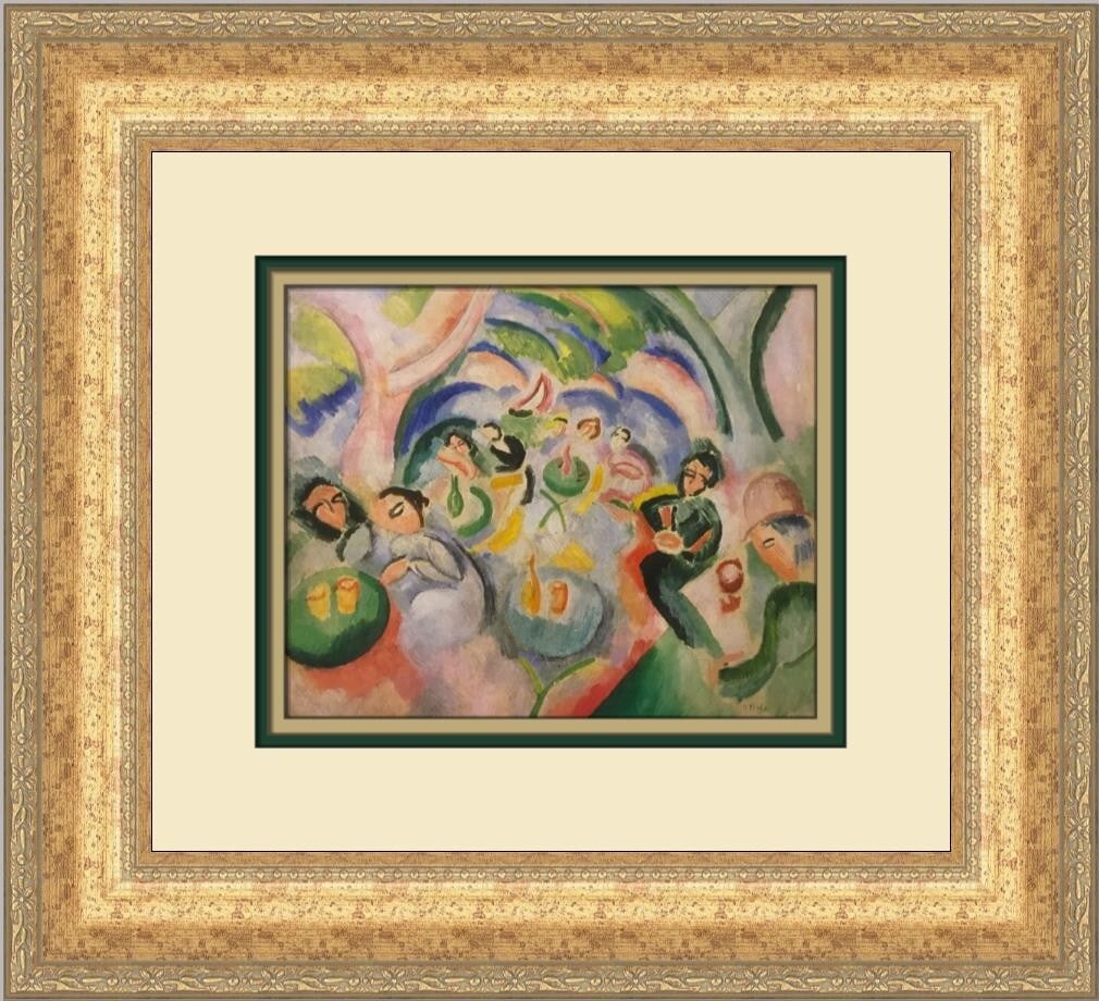 Raoul Dufy Bitters Custom Framed Print 1981 Expressionism Art: Raoul Dufy Bitters Custom Framed Print 1981 Expressionism Art This exquisite custom framed print titled 'Bitters' by renowned artist Raoul Dufy showcases a beautiful blend of Expressionism and Impress
