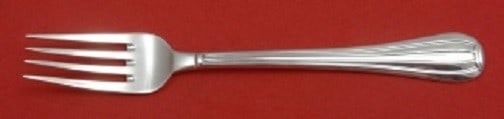 Ricci Meridiani Sterling Silver Dinner Fork 7 3/4 inches: Ricci Meridiani Sterling Silver Dinner Fork 7 3/4 inches Introducing the Meridiani by Ricci Sterling Silver Dinner Fork, measuring 7 3/4 inches. This exquisite fork showcases the elegant Meridiani pat