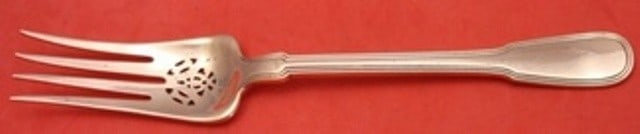 Tiffany & Co Hamilton Gramercy Rare Copper Cold Meat Fork: Tiffany & Co Hamilton Gramercy Rare Copper Cold Meat Fork Discover the elegance of the Hamilton, also known as Gramercy, cold meat fork from Tiffany & Co. This rare splayed copper sample fork measures