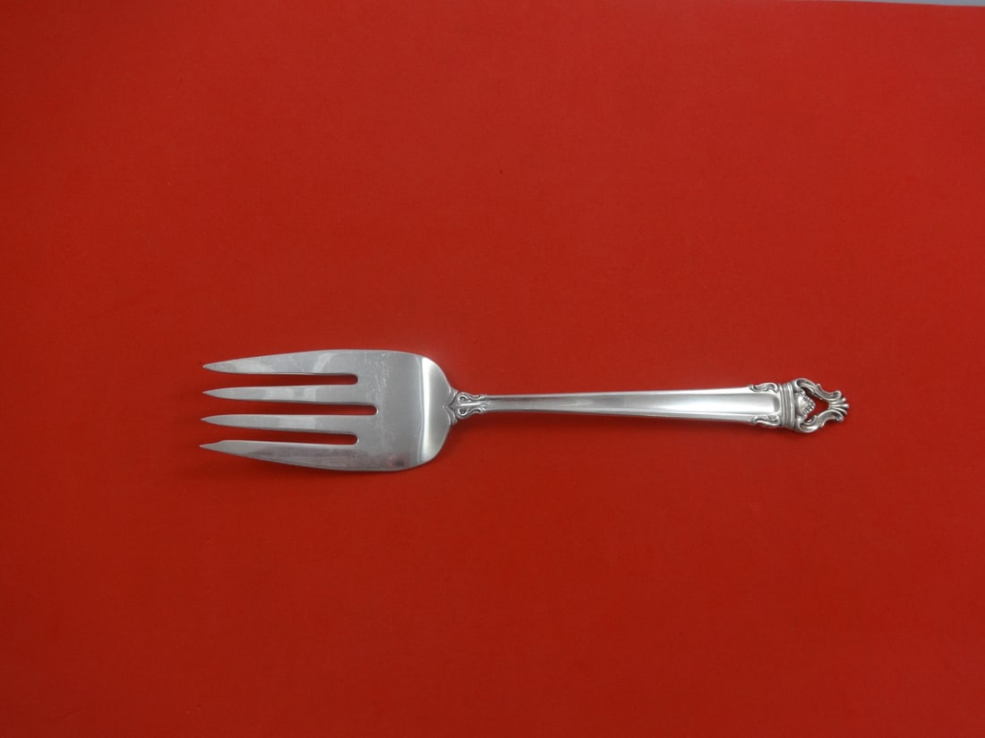 Reed and Barton Emperor Sterling Silver Cold Meat Fork 8.25": Reed and Barton Emperor Sterling Silver Cold Meat Fork 8.25" This exquisite cold meat fork from Reed & Barton features the elegant Emperor pattern, showcasing the craftsmanship of sterling silver (.92