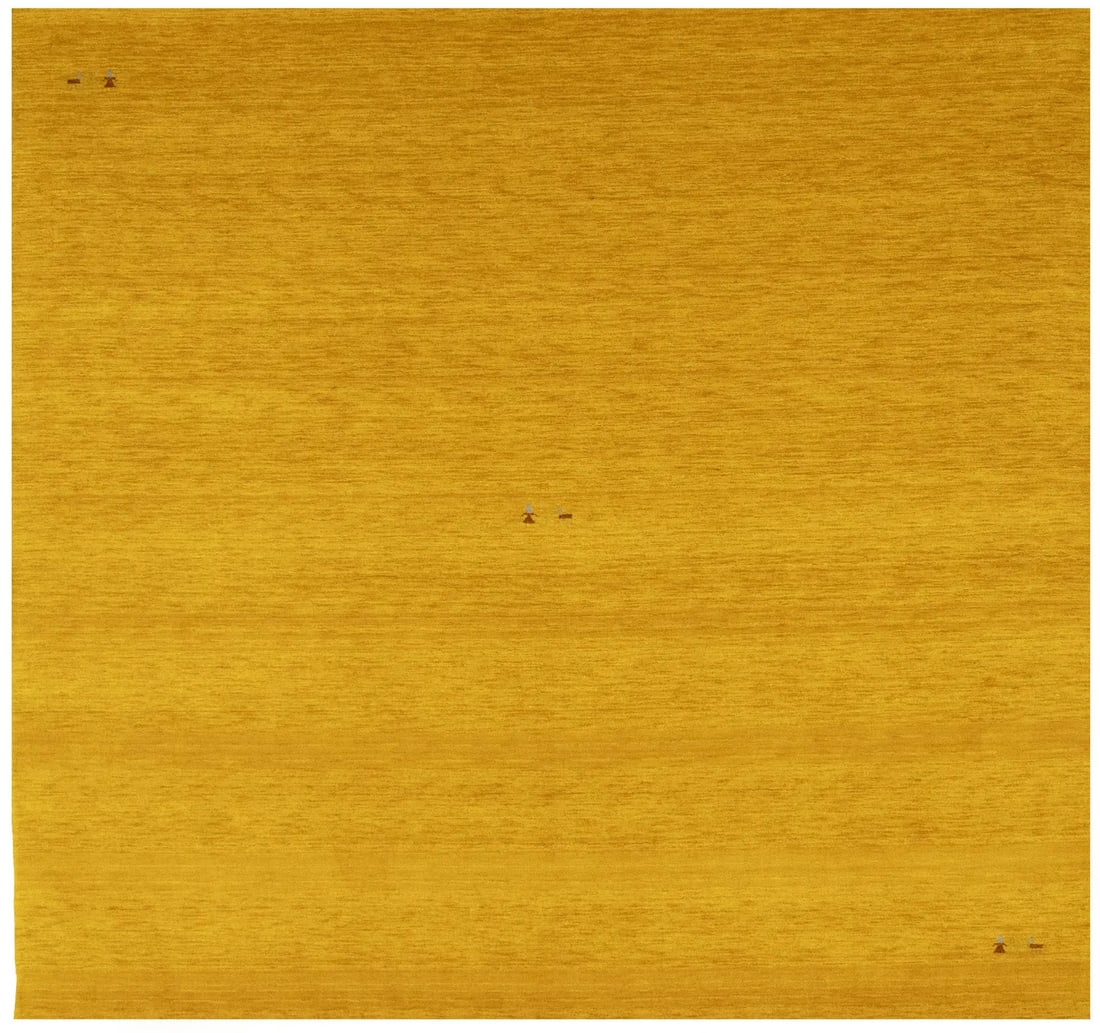 Contemporary Gabbeh 8x8 ft Square Rug Wool Pictorial Design: Contemporary Gabbeh 8x8 ft Square Rug Wool Pictorial Design Enhance your living space with this stunning Contemporary Gabbeh Square Rug. Measuring 8'0" X 8'1", this hand-loomed area rug features a vib