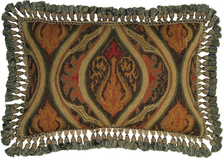 Provence Home Aubusson Style Handmade Throw Pillow 16 x 24: Provence Home Aubusson Style Handmade Throw Pillow 16 x 24 Enhance your living space with this Artistic Handmade Aubusson Pillow, a perfect blend of vintage charm and modern craftsmanship. This throw