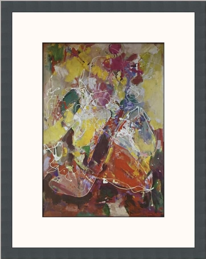 Hans Hofmann Fantasia Custom Framed Impressionist Print 1972: Hans Hofmann Fantasia Custom Framed Impressionist Print 1972 This exquisite custom framed print titled "Fantasia" is a stunning piece of art by renowned artist Hans Hofmann, created in 1972. The artwo