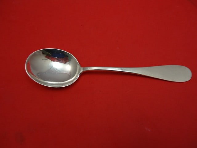 Porter Blanchard Round Sterling Silver Gumbo Soup Spoon 7 Inch: Porter Blanchard Round Sterling Silver Gumbo Soup Spoon 7 Inch This exquisite Round Gumbo Soup Spoon, crafted by Porter Blanchard, showcases the timeless elegance of sterling silver. Measuring 7 inche