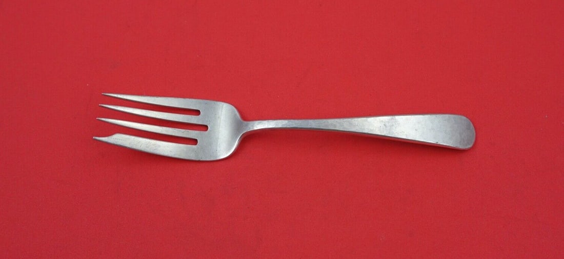 Shreve & Co Old English Sterling Silver Salad Fork 6 1/8 Inch: Shreve & Co Old English Sterling Silver Salad Fork 6 1/8 Inch Experience the elegance of the Old English pattern with this sterling silver salad fork from Shreve & Co. Measuring 6 1/8 inches, this exq