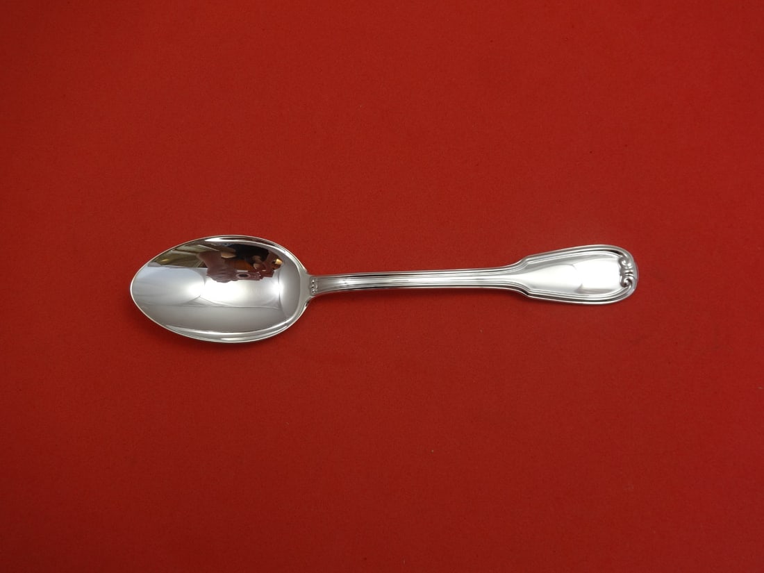 Schiavon Italy Francese Sterling Silver Dinner Spoon 8 Inch: Schiavon Italy Francese Sterling Silver Dinner Spoon 8 Inch Experience fine dining with the Francese by Schiavon Sterling Silver Dinner Spoon. Crafted in Italy, this exquisite 8-inch spoon features th