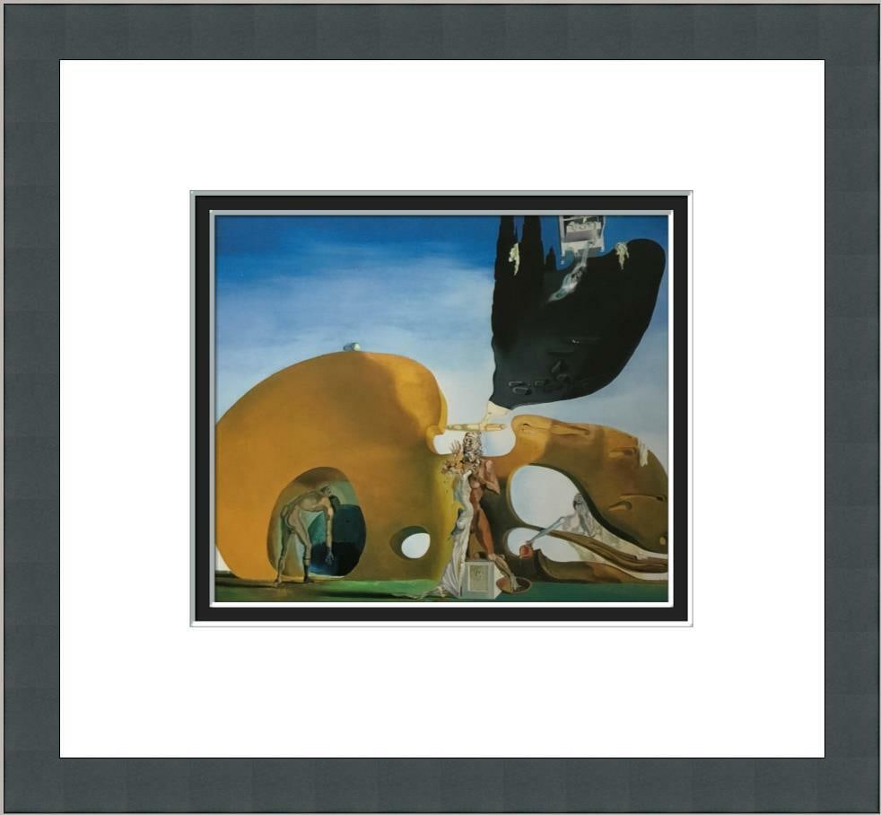 Salvador Dali The Birth of Liquid Desires Custom Framed Art Print: Salvador Dali The Birth of Liquid Desires Custom Framed Art Print This stunning custom-framed print features Salvador Dali's iconic artwork, "The Birth of Liquid Desires." The print is meticulously ma