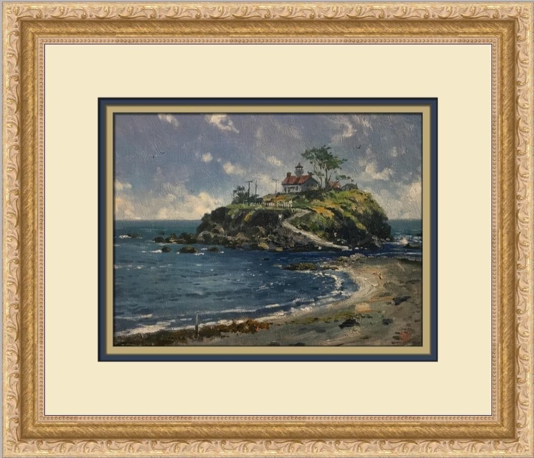 Thomas Kinkade Crescent City Light Custom Framed Art Print 12x15: Thomas Kinkade Crescent City Light Custom Framed Art Print 12x15 This exquisite custom framed print titled 'Crescent City Light' by renowned artist Thomas Kinkade captures the serene beauty of America