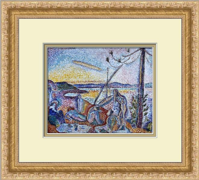 Henri Matisse Luxe Calme et Volupte Framed Art Print 1995: Henri Matisse Luxe Calme et Volupte Framed Art Print 1995 This exquisite museum print features Henri Matisse's renowned artwork "Luxe, Calme et Volupte," showcasing a captivating expressionist style w