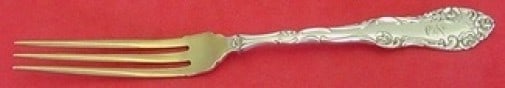 Towle Old English Sterling Silver Strawberry Fork 5 Inch Gold Wash: Towle Old English Sterling Silver Strawberry Fork 5 Inch Gold Wash This exquisite strawberry fork features the classic Old English pattern by Towle and is crafted from high-quality sterling silver. Me