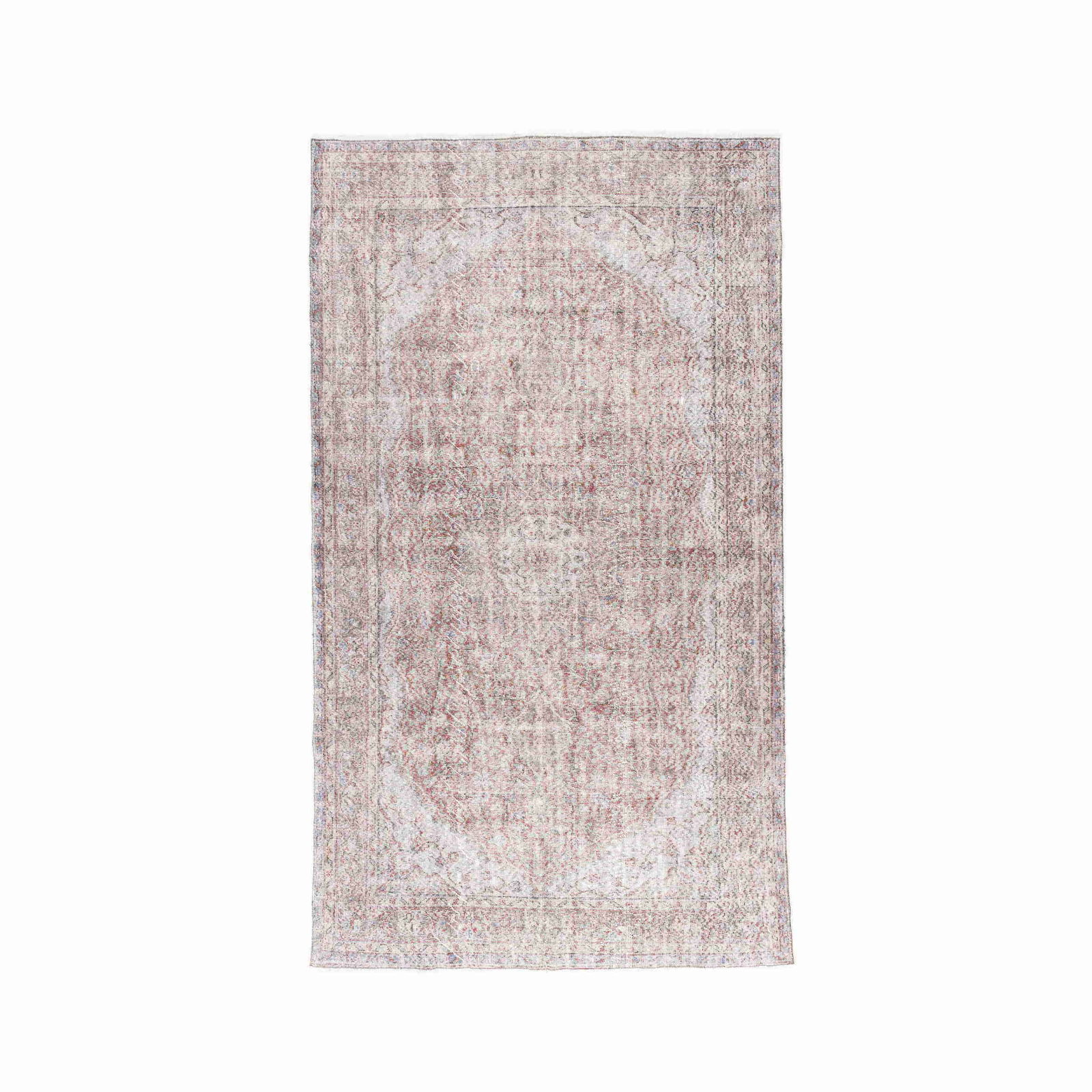 Authentic Handmade Vintage Carpet Wool on Cotton 67.3x118.5 Inches: Authentic Handmade Vintage Carpet Wool on Cotton 67.3x118.5 Inches Experience the charm of this Authentic Handmade Vintage Carpet, meticulously crafted with quality wool on a cotton base. This unique