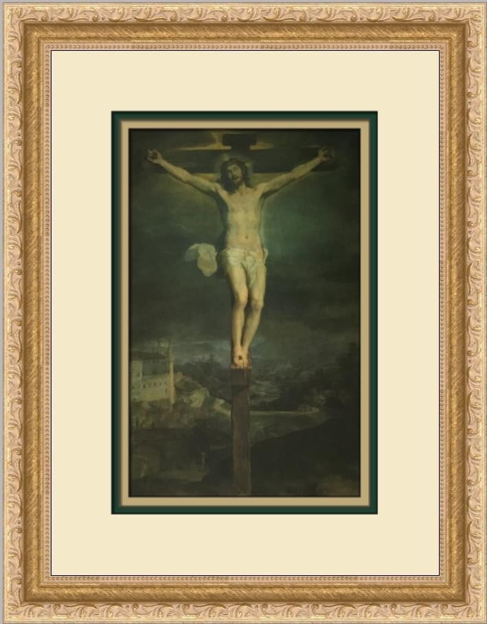 Federico Barocci Christ on the Cross Framed Print 15x12 Realism Art: Federico Barocci Christ on the Cross Framed Print 15x12 Realism Art This exquisite custom framed print features Federico Barocci's renowned artwork, "Christ on the Cross." Measuring 15 in x 12 in over