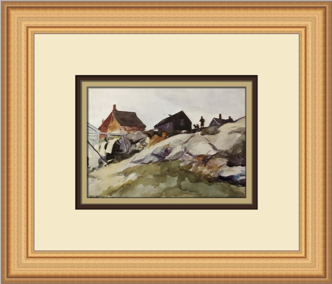 Edward Hopper Rocks at the Fort Custom Framed Print 11 x 12: Edward Hopper Rocks at the Fort Custom Framed Print 11 x 12 Celebrate the beauty of Edward Hopper's artwork with this stunning custom-framed print titled "Rocks at the Fort in Gloucester." This medium