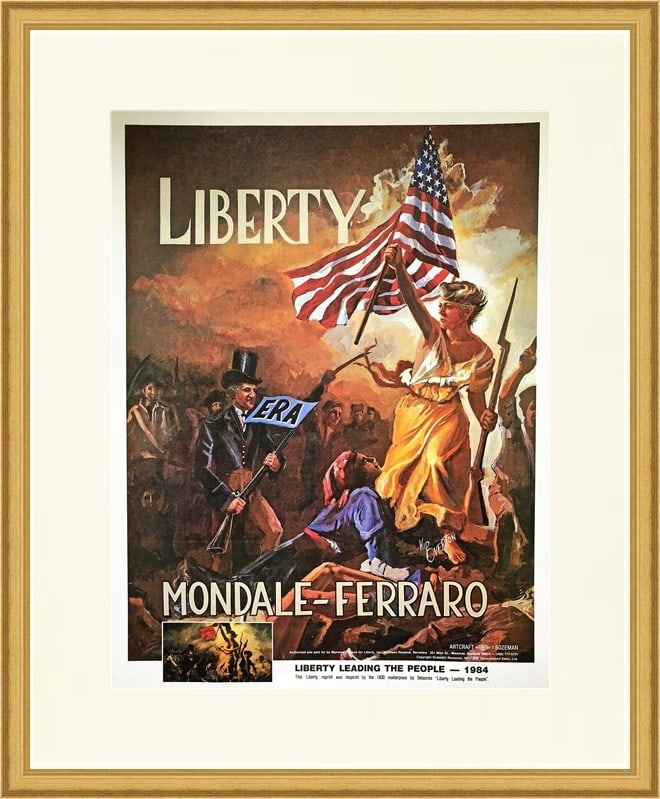 Walter Mondale 1984 Campaign Poster Custom Framed Political Art: Walter Mondale 1984 Campaign Poster Custom Framed Political Art This stunning reproduction campaign poster features Walter Mondale from the 1984 Presidential election. Crafted from high-quality paper,