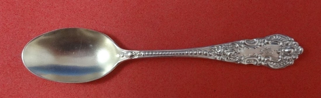 Knowles Mauser Apollo Sterling Silver Gold Washed Demitasse Spoon 4 1/8": Knowles Mauser Apollo Sterling Silver Gold Washed Demitasse Spoon 4 1/8" This exquisite demitasse spoon features the elegant Apollo pattern by Knowles and Mauser. Crafted from high-quality sterling si