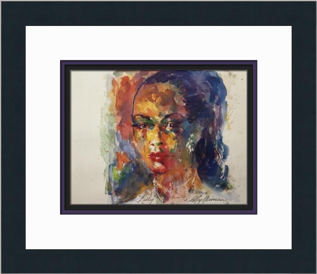 LeRoy Neiman Lady Day Custom Framed Print 12x14 Expressionism Art: LeRoy Neiman Lady Day Custom Framed Print 12x14 Expressionism Art Celebrate the artistry of LeRoy Neiman with this stunning custom framed print titled "Lady Day." This medium-sized piece showcases a v