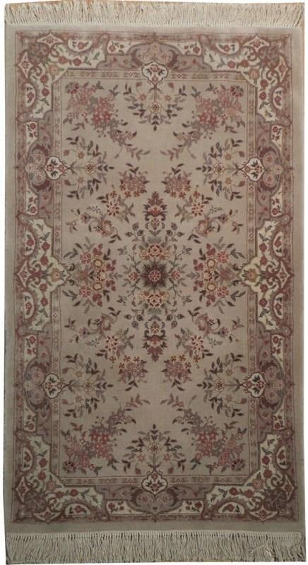 3' x 5' Beige Lavar Hand-knotted Wool Rug Handmade in Pakistan: 3' x 5' Beige Lavar Hand-knotted Wool Rug Handmade in Pakistan Free continental US Shipping Introducing our exquisite 3' x 5' Beige Lavar Hand-knotted Wool Area Rug, a stunning blend of tradition and