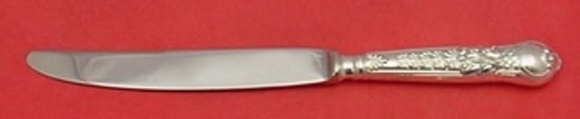Wallace Coburg Sterling Silver Dinner Knife 9 3/4 Inch Flatware: Wallace Coburg Sterling Silver Dinner Knife 9 3/4 Inch Flatware Introducing the Coburg dinner knife by Wallace, a stunning piece of flatware that combines elegance with functionality. This 9 3/4" knif