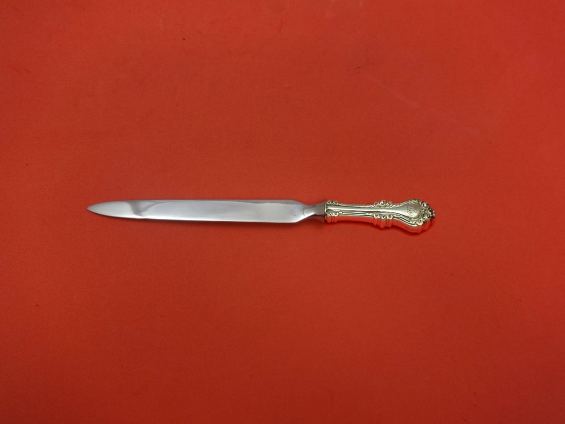 Alvin Lorraine Sterling Silver Letter Opener Custom Made 8 Inch: Alvin Lorraine Sterling Silver Letter Opener Custom Made 8 Inch This exquisite letter opener is part of the Lorraine pattern by Alvin, crafted from sterling silver with a hollow handle and a durable s