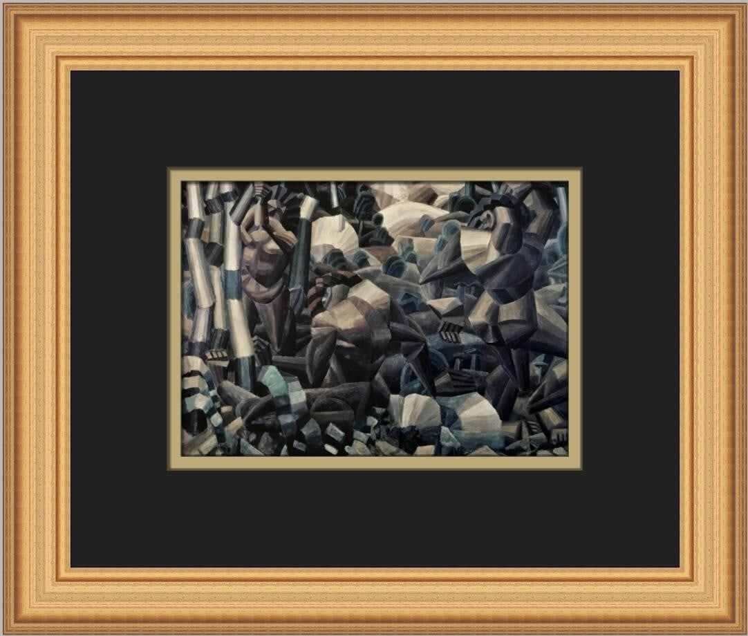 Fernand Leger Nudes in the Forest Custom Framed Art Print: Fernand Leger Nudes in the Forest Custom Framed Art Print This stunning custom framed print features "Nudes in the Forest" by renowned artist Fernand Leger. Created in the year 2000, this medium-sized