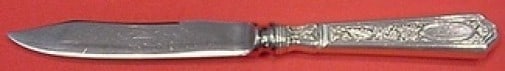 Gorham Saint Dunstan Chased Sterling Silver Fruit Knife 7 Inch: Gorham Saint Dunstan Chased Sterling Silver Fruit Knife 7 Inch This exquisite Gorham fruit knife features the elegant Saint Dunstan Chased pattern, crafted from sterling silver with a durable stainles