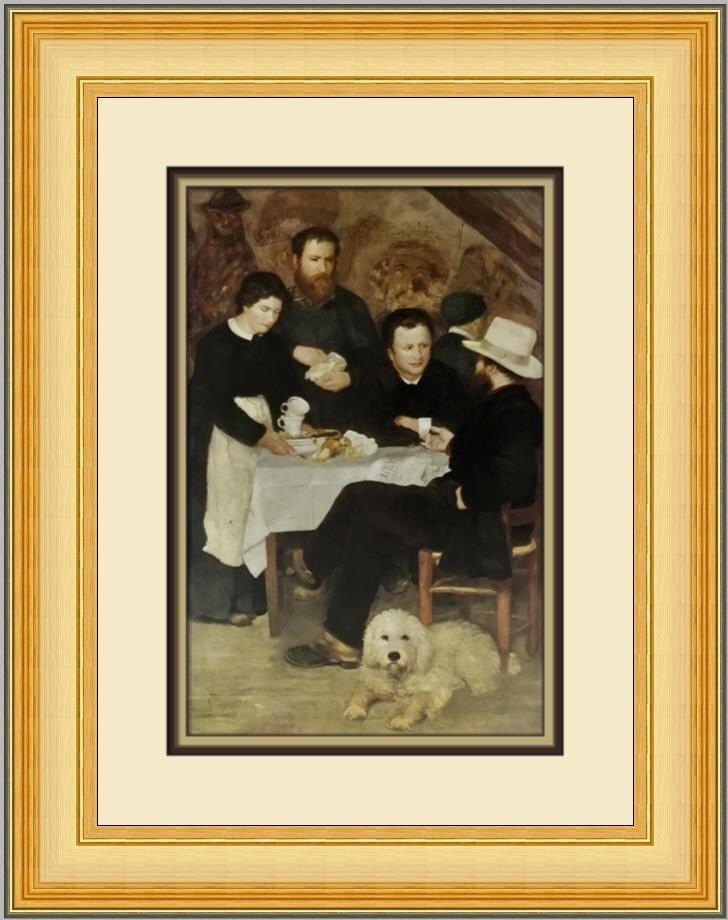 Pierre-Auguste Renoir At the Inn of Mother Anthony Custom Framed Print: Pierre-Auguste Renoir At the Inn of Mother Anthony Custom Framed Print Enhance your art collection with this stunning custom framed print of Pierre-Auguste Renoir's "At the Inn of Mother Anthony Marlo