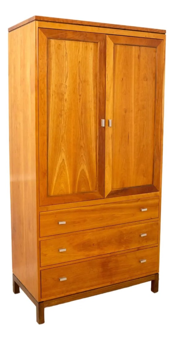 Stickley Metropolitan Cherry 2 Door TV Armoire Quality Cabinet: Stickley Metropolitan Cherry 2 Door TV Armoire Quality Cabinet This Stickley Metropolitan Collection Cherry 2-Door TV Armoire combines classic design with high-quality craftsmanship. Constructed aroun