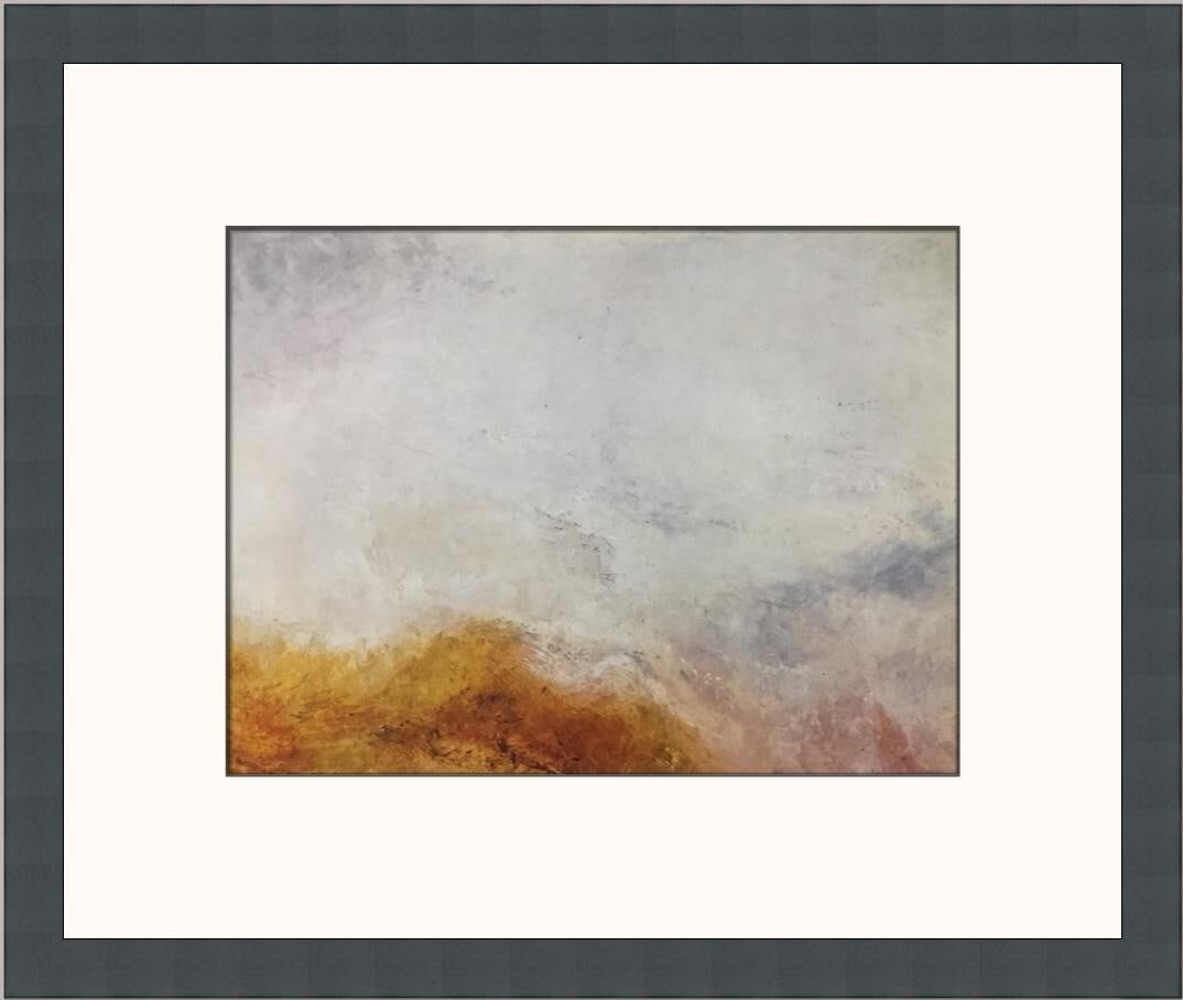 Joseph Turner Val D' Aosta Custom Framed Print 1977 Impressionism Art: Joseph Turner Val D' Aosta Custom Framed Print 1977 Impressionism Art This exquisite custom framed print titled "Val D' Aosta" by the renowned artist Joseph Mallord William Turner captures the beauty