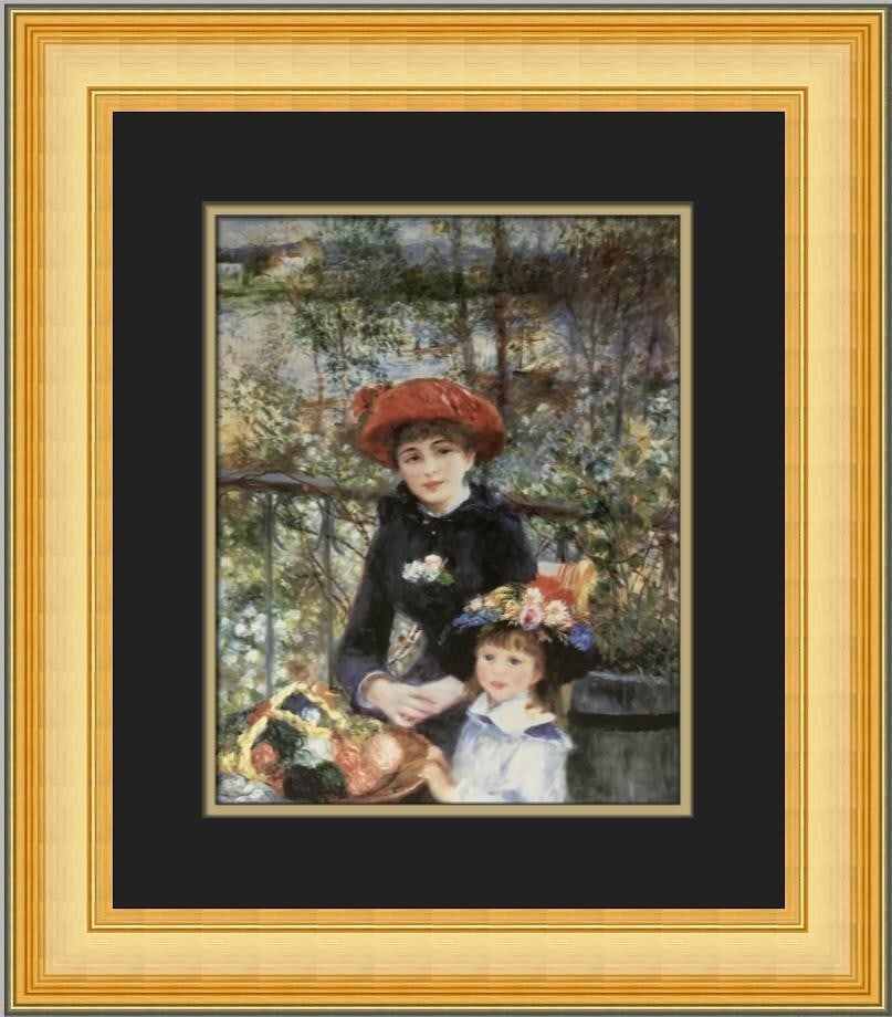 Pierre-Auguste Renoir On The Terrace Custom Framed Print 1984 Impressionism Art: Pierre-Auguste Renoir On The Terrace Custom Framed Print 1984 Impressionism Art This stunning custom framed print features Pierre-Auguste Renoir's masterpiece, "On The Terrace." Created in 1984, this