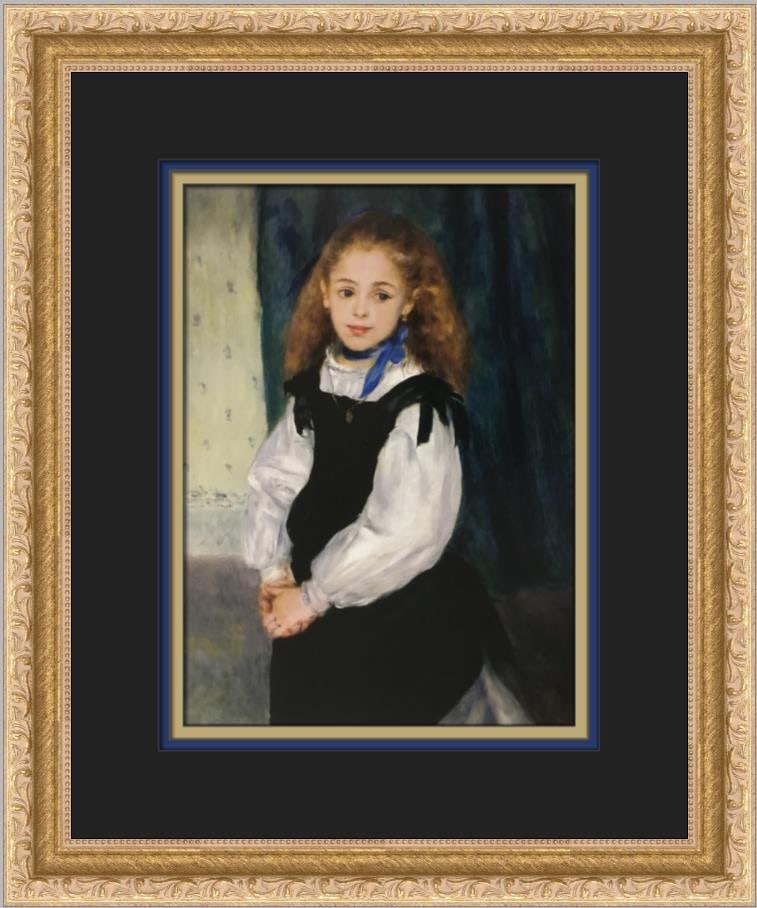 Renoir Portrait of Mme Legrand Custom Framed Print 15x13 Impressionism: Renoir Portrait of Mme Legrand Custom Framed Print 15x13 Impressionism This exquisite custom framed print features Pierre-Auguste Renoir's renowned painting, "Portrait of Mme Legrand." Created in the