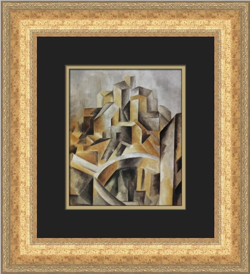 Pablo Picasso The Reservoir Custom Framed Art Print 1972 Abstract Expressionism: Pablo Picasso The Reservoir Custom Framed Art Print 1972 Abstract Expressionism Presenting a stunning custom framed print of Pablo Picasso's "The Reservoir." This medium-sized artwork measures 18 in x