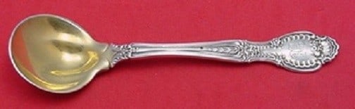 Tiffany & Co. Richelieu Sterling Silver Sherbet Spoon Goldwashed 5 5/8": Tiffany & Co. Richelieu Sterling Silver Sherbet Spoon Goldwashed 5 5/8" This exquisite sherbet spoon, crafted in sterling silver, showcases the iconic Richelieu pattern by Tiffany & Co. Measuring 5 5/