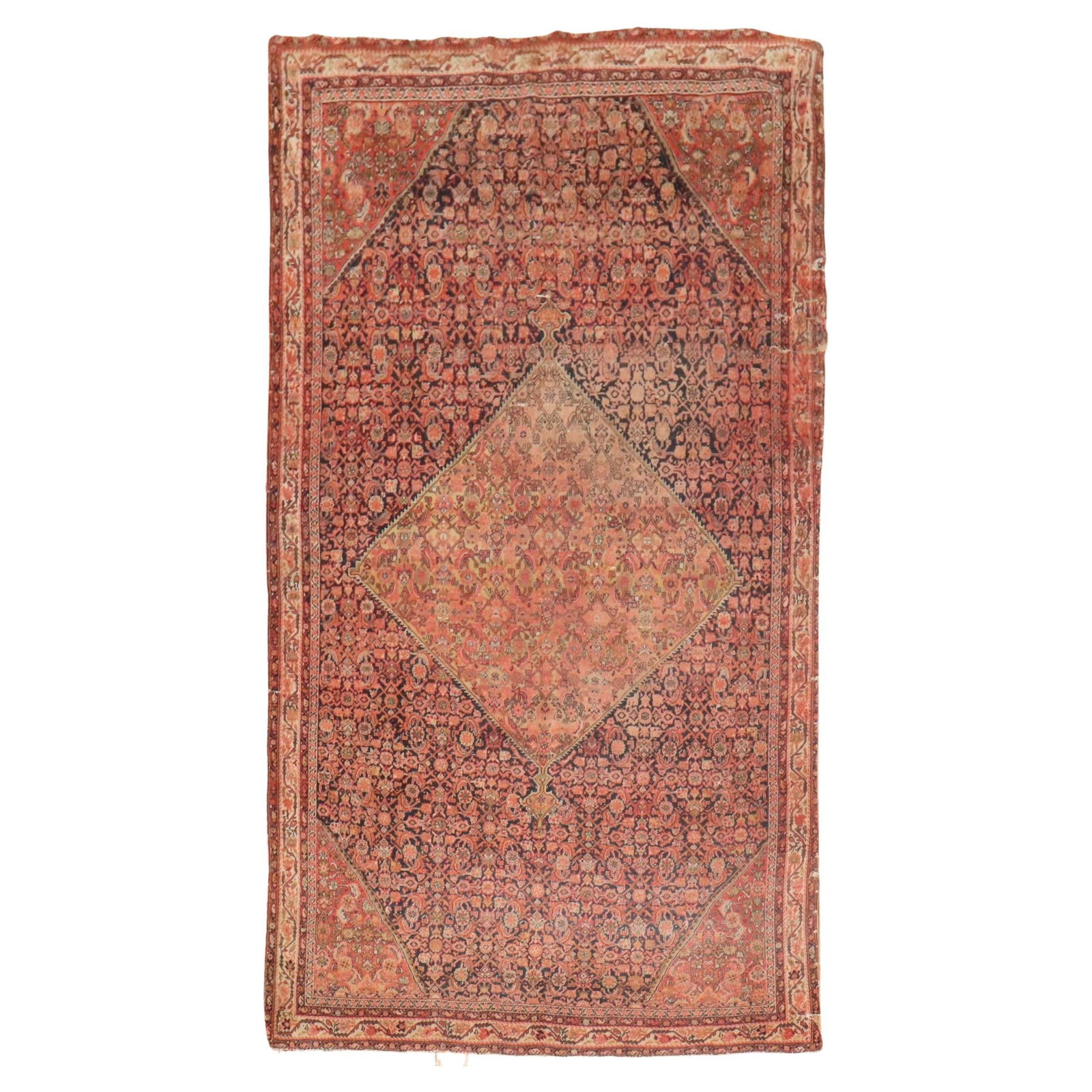 19th Century Tabriz Persian Rug Wool Hand-Knotted Zabihi Collection: 19th Century Tabriz Persian Rug Wool Hand-Knotted Zabihi Collection Discover the elegance of a late 19th-century Persian rug from the Zabihi Collection. This stunning Tabriz-style rug, crafted from hi