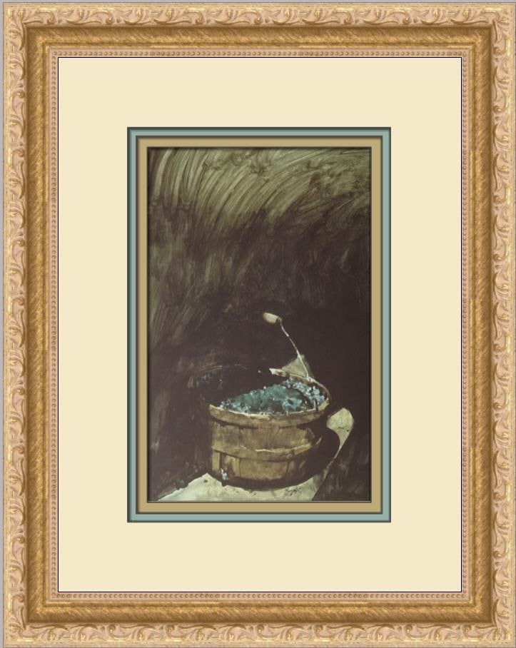 Andrew Wyeth Pieberries Custom Framed Art Print 1973 (1 of 2)