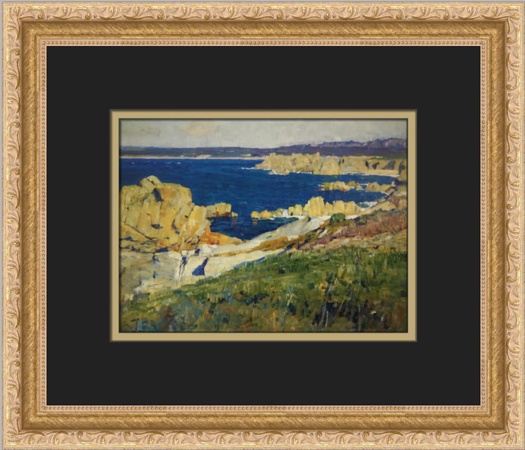 Ernest Nelson The Summer Sea Custom Framed Impressionist Print 12 x 14 (1 of 2)