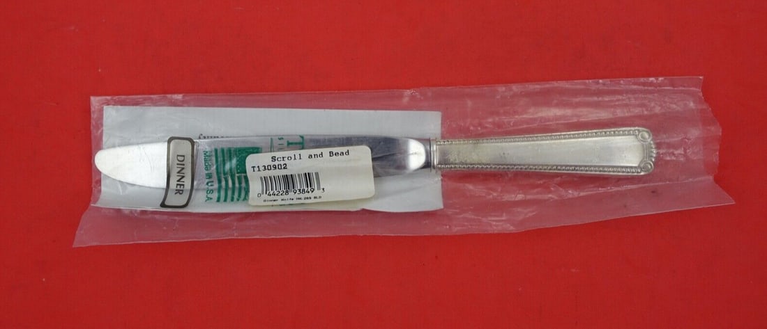 Rare Blackinton Scroll and Bead Sterling Silver Knife 9 Inch (1 of 2)