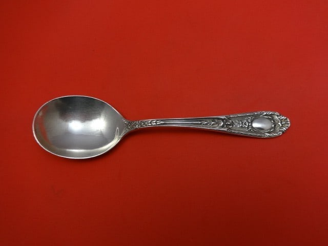 Vintage International Sterling Silver Cream Soup Spoon Fontaine 6 Inch (1 of 2)