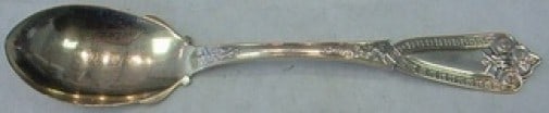 Whiting Ivy Sterling Silver Gold Washed Ice Cream Spoon 6": Whiting Ivy Sterling Silver Gold Washed Ice Cream Spoon 6" Indulge in a touch of elegance with this Ivy by Whiting-Hebbard Sterling Silver Ice Cream Spoon. Crafted between 1850 and 1899, this exquisit