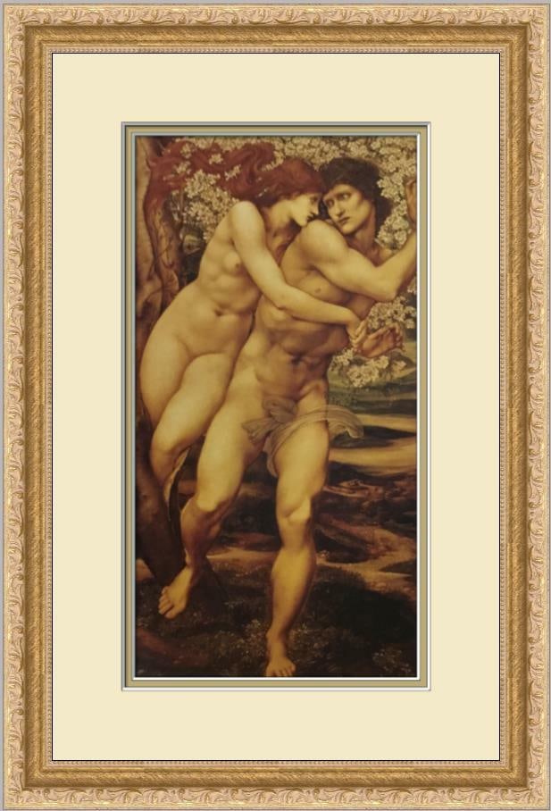 Edward Burne-Jones Tree of Forgiveness Custom Framed Art Print 1995 (1 of 2)