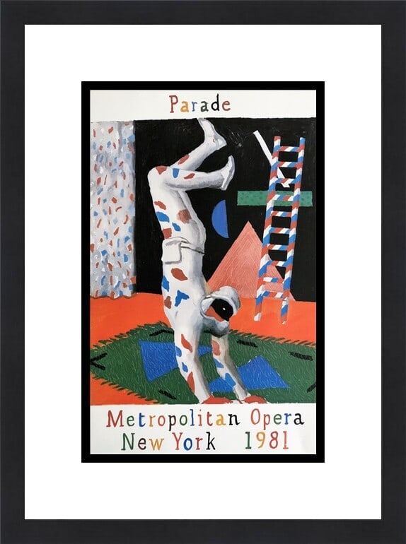 David Hockney Parade 2003 Lithograph Custom Framed Print Pop Art (1 of 2)