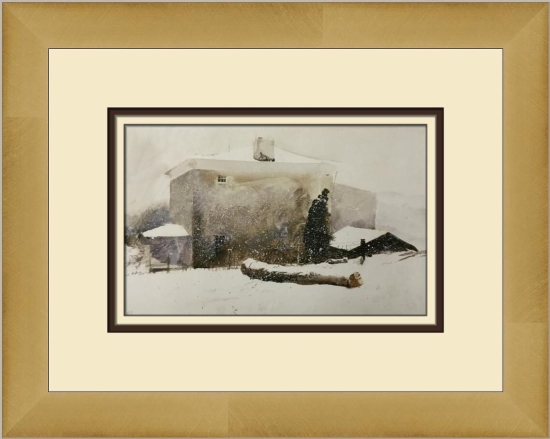 Andrew Wyeth Open and Closed Custom Framed Print 12 x 14 Impressionism Art: Andrew Wyeth Open and Closed Custom Framed Print 12 x 14 Impressionism Art This stunning custom framed print titled "Open and Closed" by renowned artist Andrew Wyeth captures the essence of Impression