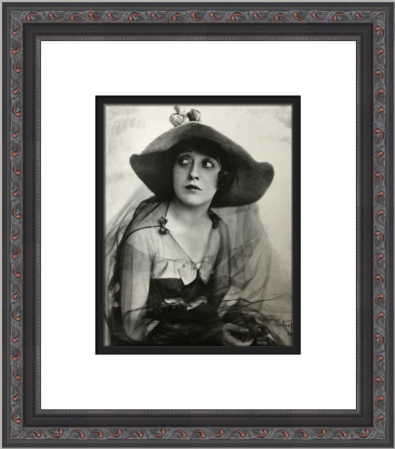 Mabel Normand Black and White Print Custom Framed 12 x 14 (1 of 2)