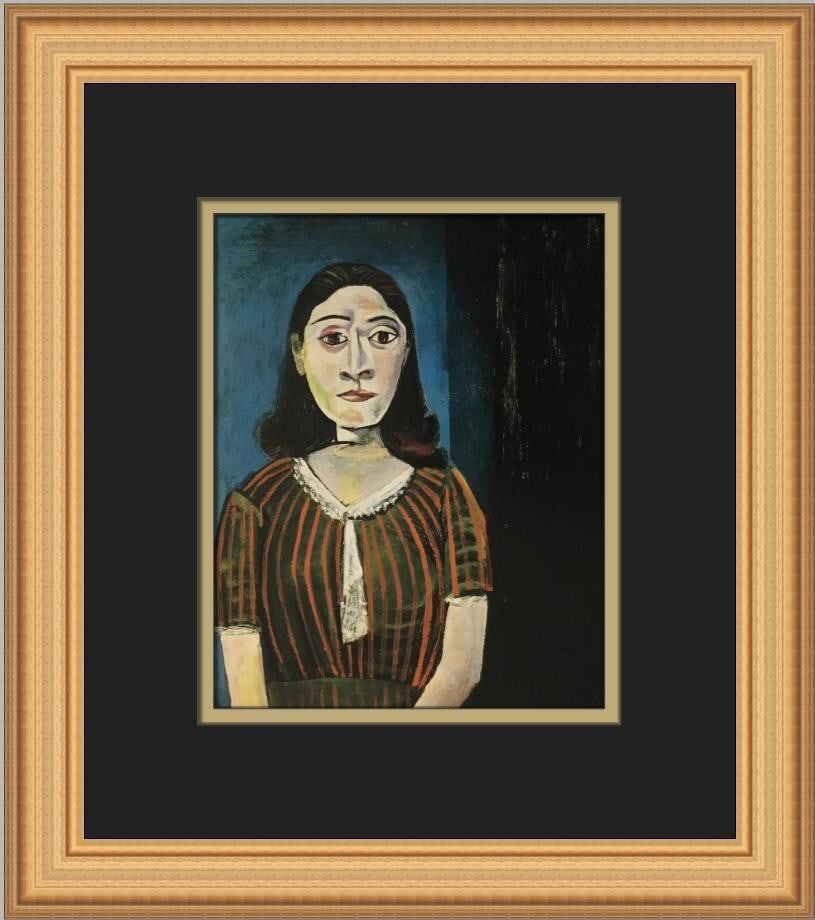 Pablo Picasso Dora Maar Custom Framed Print 1986 Abstract Expressionism: Pablo Picasso Dora Maar Custom Framed Print 1986 Abstract Expressionism This stunning custom framed print titled "Dora Maar" by Pablo Picasso captures the essence of Abstract Expressionism and Impress