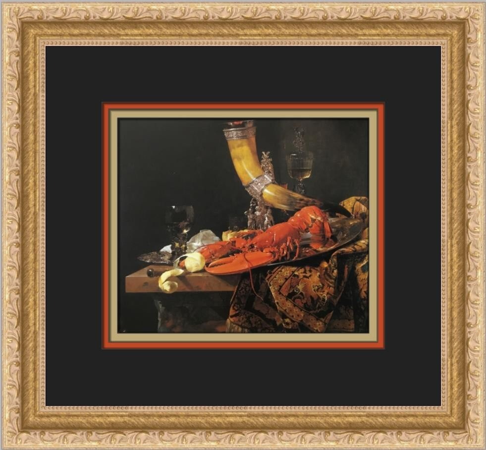 Willem Kalf Still Life with Drinking-Horn Custom Framed Print 12x13 (1 of 2)