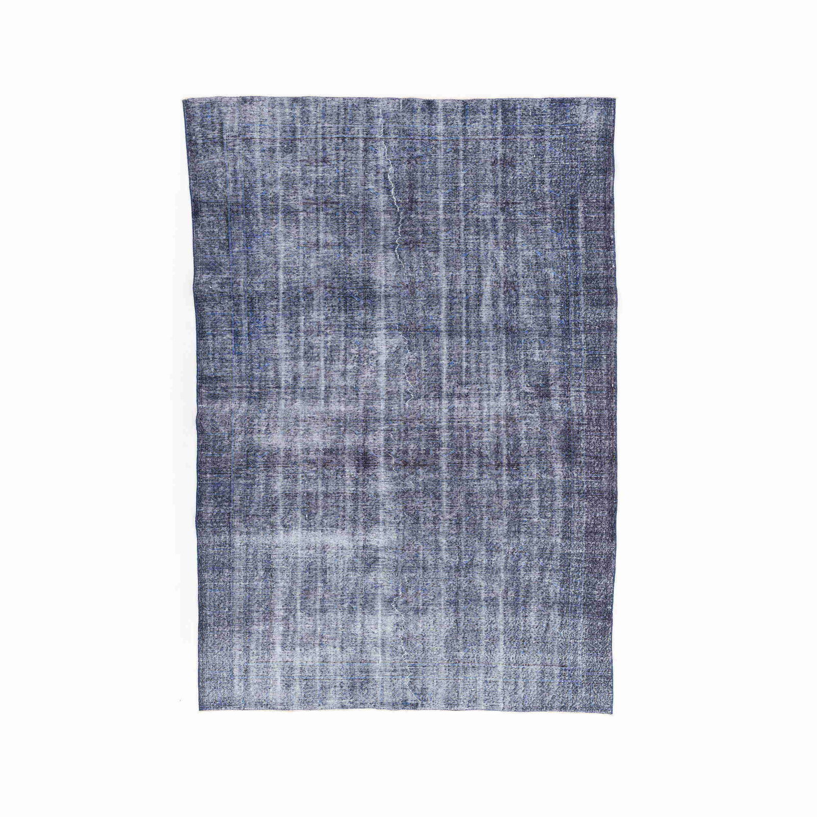 Authentic Vintage Handmade Carpet Wool on Cotton 80.3 x 116.9 Inches (1 of 8)